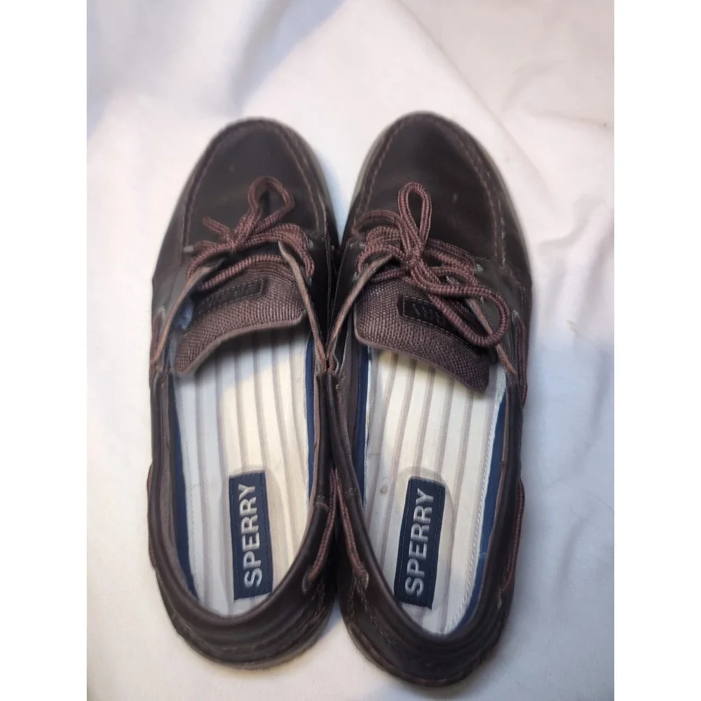 Sperry Top-Sider STS25598 Boat Shoes Men's Sz 12 Brown 3-Eye Leather Casual